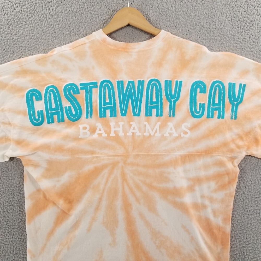Disney Cruise Line Spirit Jersey Shirt Adult Medium Castaway Cay Bahamas Tie Dye
